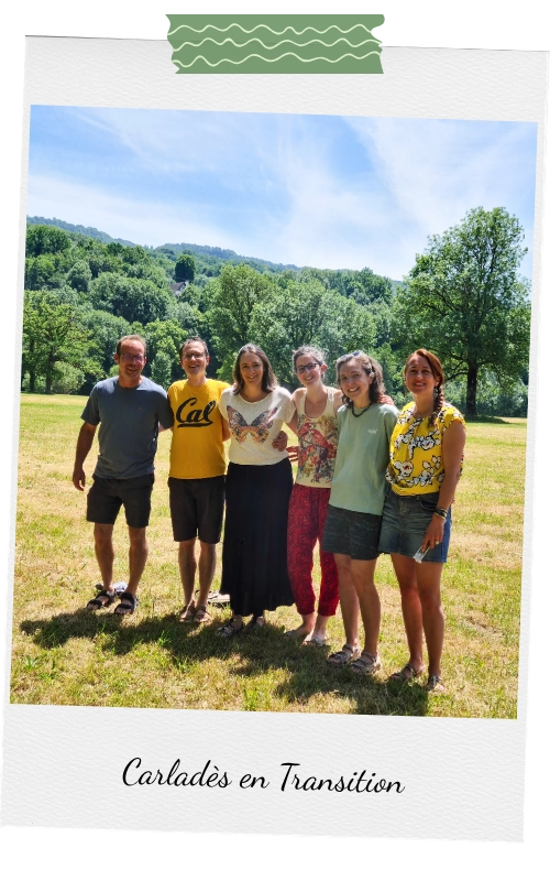 Les membres du bureau de l'association Carladès en Transition