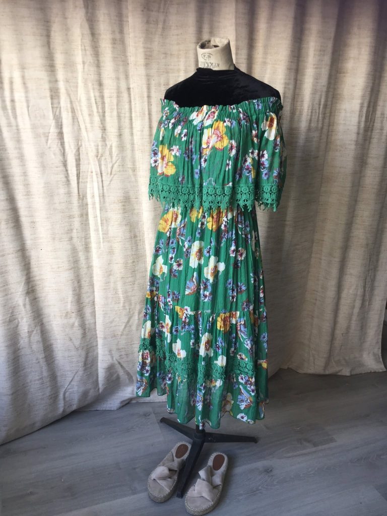 Robe verte dans la boutique Frip'en Carladès